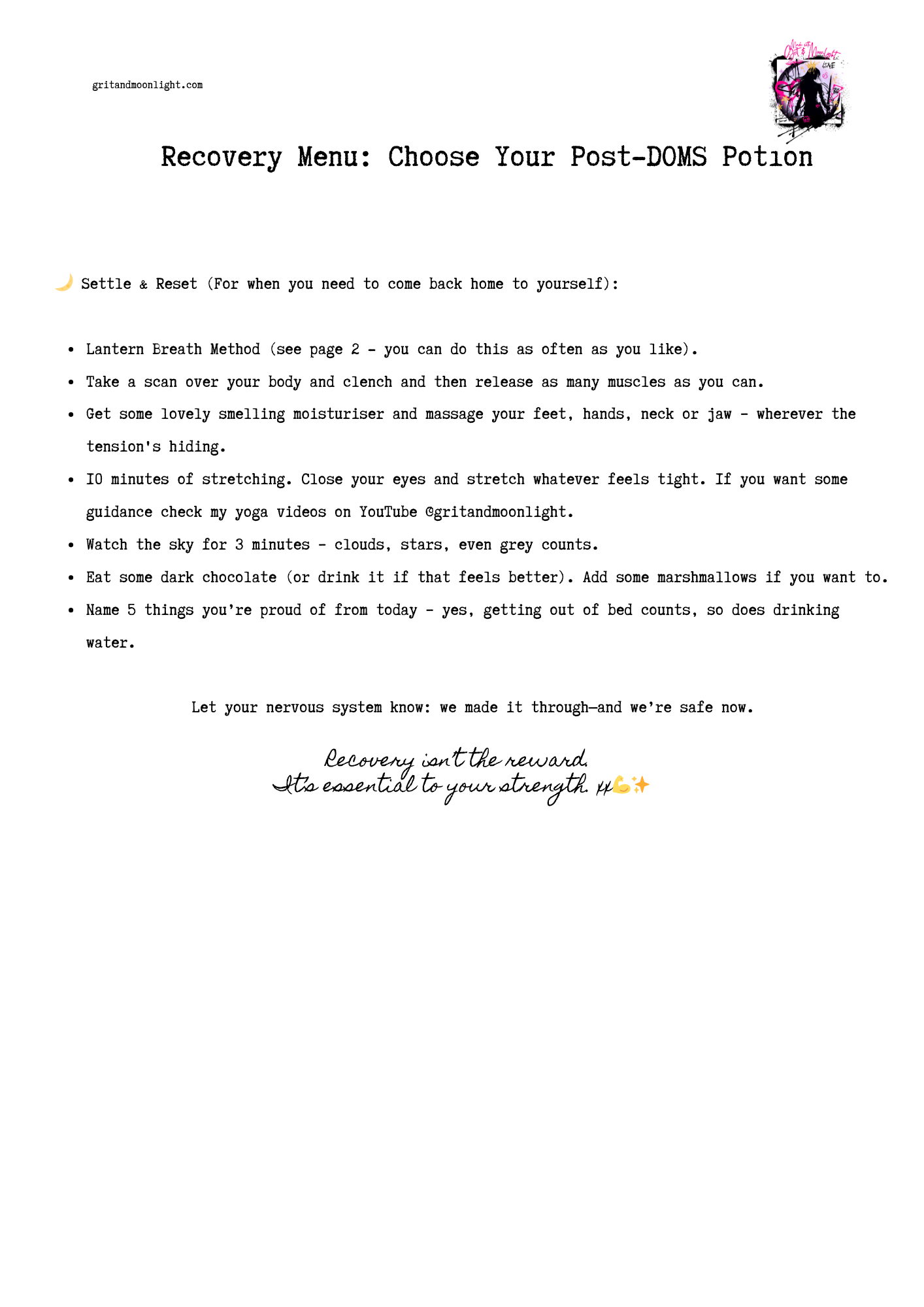 Emotional DOMs - The Tender Strength Toolkit