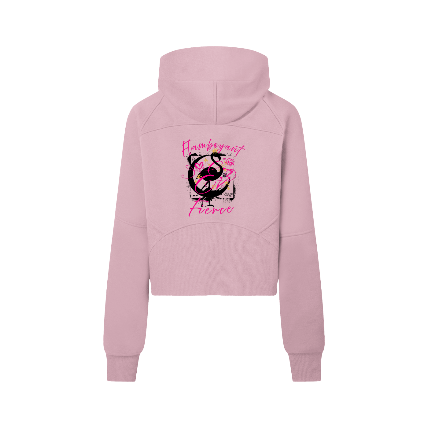 Empowerment Hoodie,Street style apparel,Flamingo Hoodie,Cropped zip hoodie,Activewear,Street style activewear,Christmas Gift,Empowerment quote hoodie