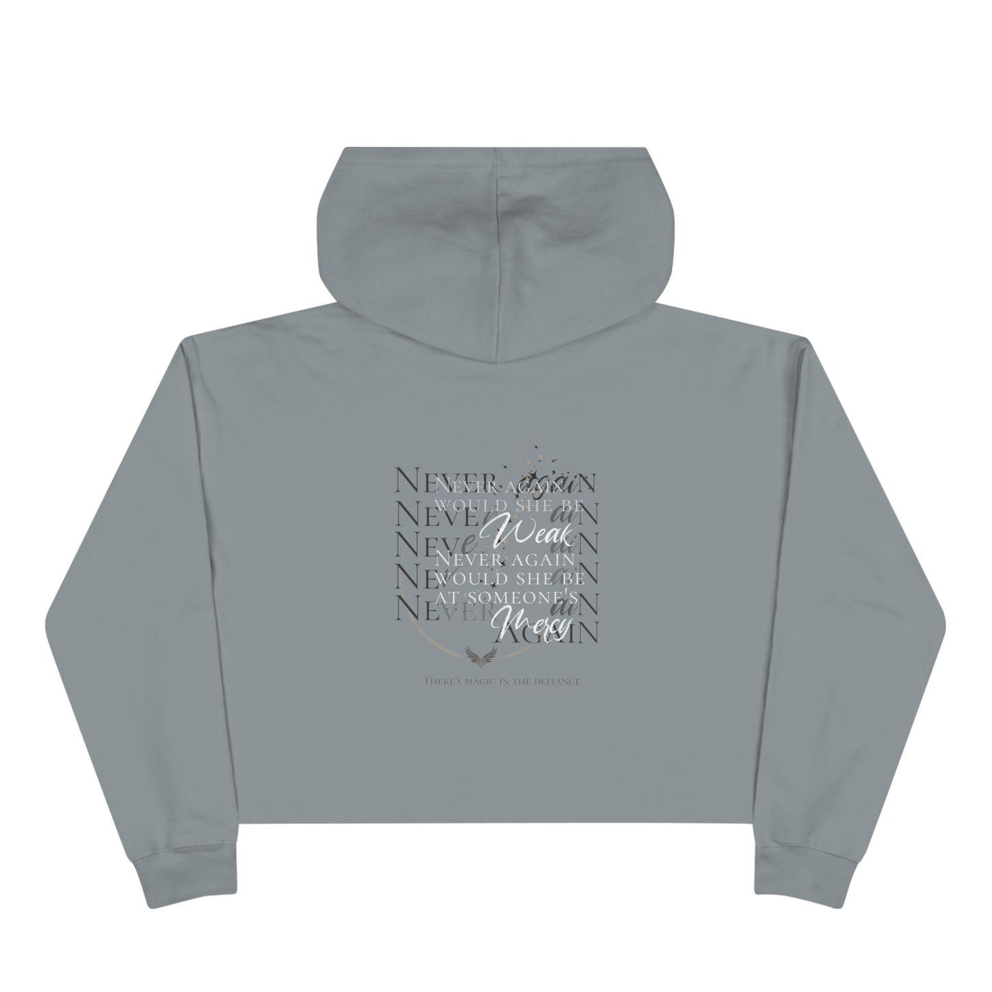 Never Again - Crop Hoodie