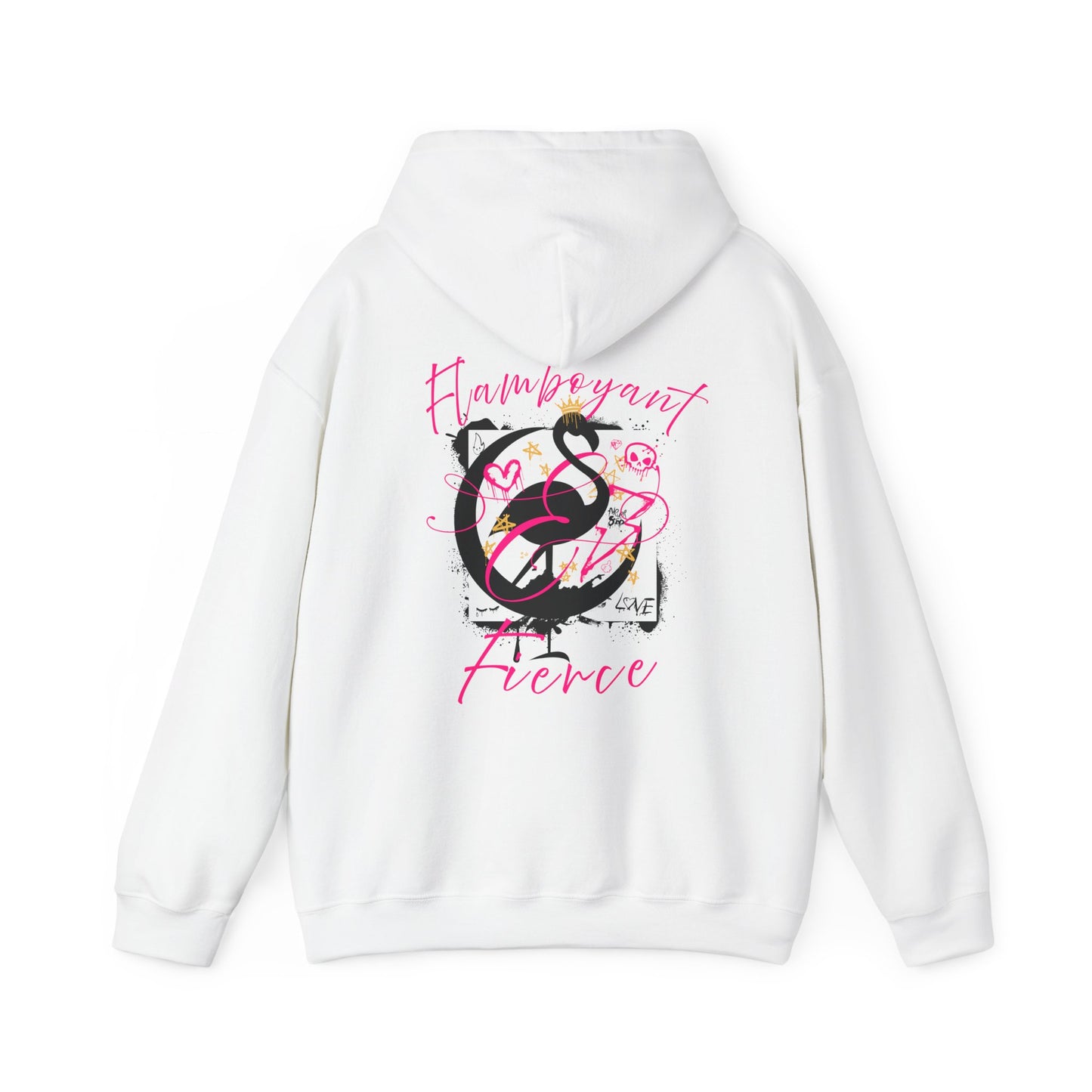 Flamboyant & Fierce - Graffiti Flamingo Hoodie