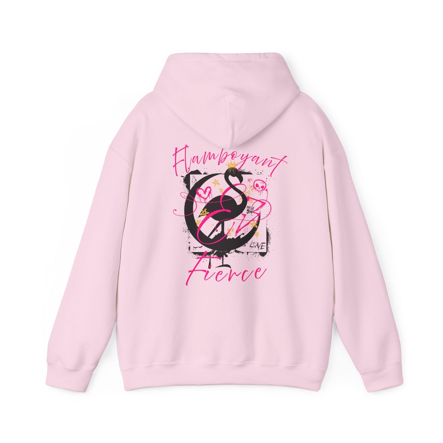 Flamboyant & Fierce - Graffiti Flamingo Hoodie