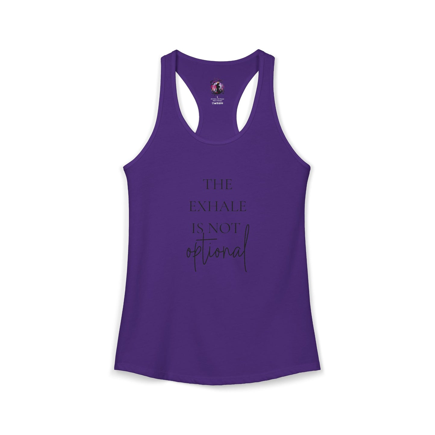 Exhale is not optional - Women's Ideal Racerback Tank