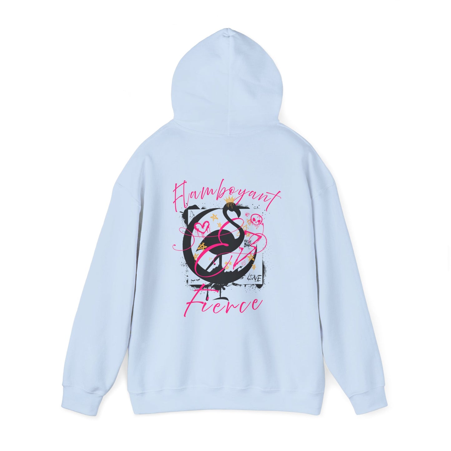 Flamboyant & Fierce - Graffiti Flamingo Hoodie