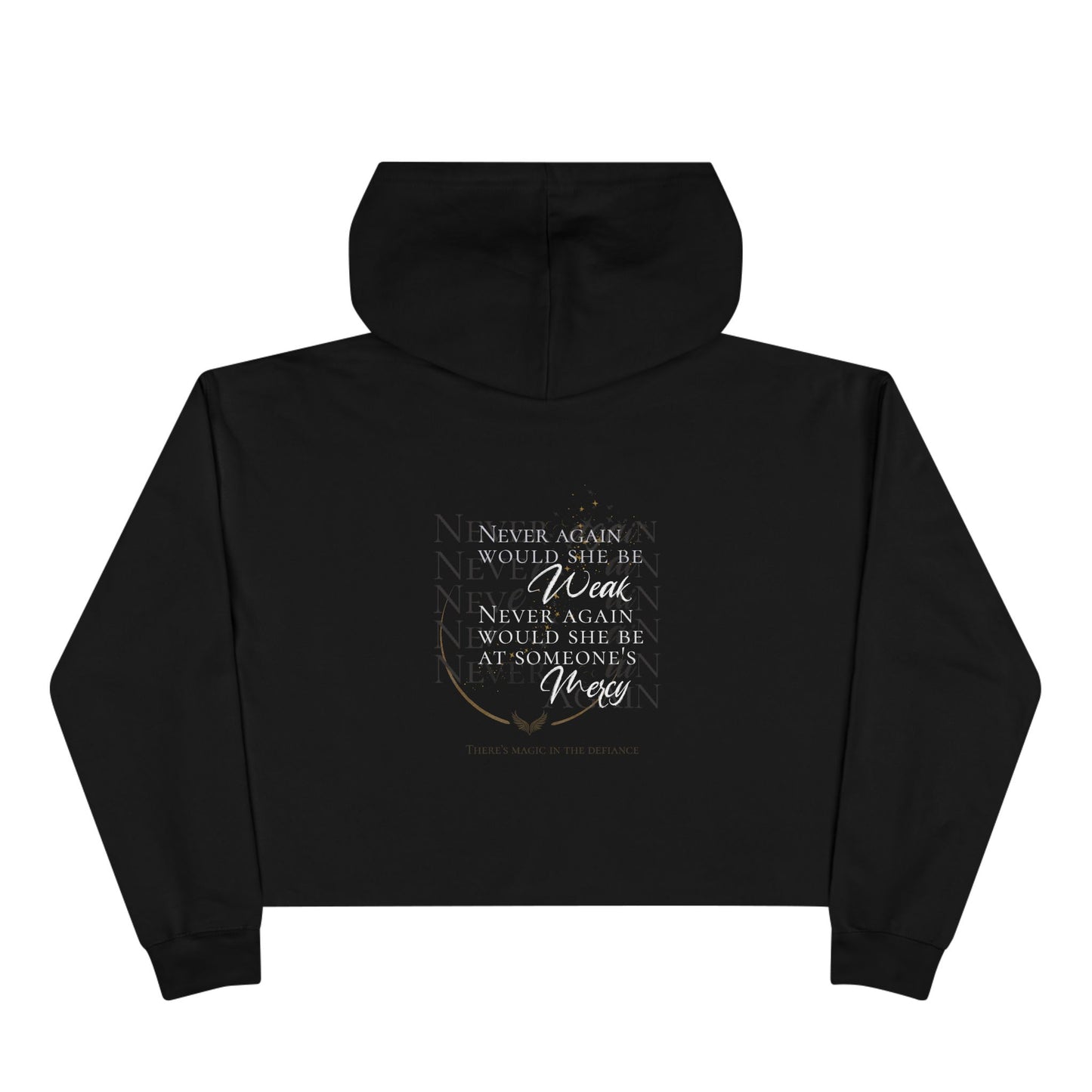 Never Again - Crop Hoodie