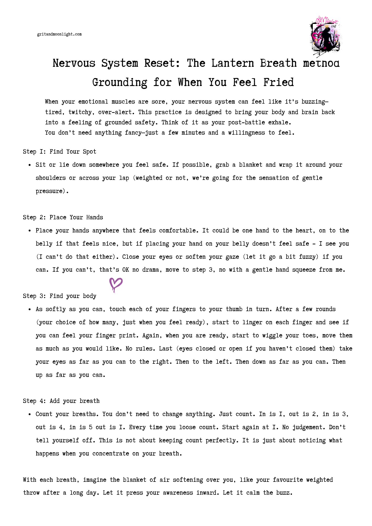 Emotional DOMs - The Tender Strength Toolkit