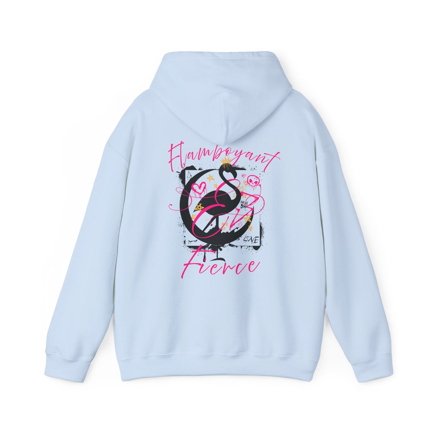 Flamboyant & Fierce - Graffiti Flamingo Hoodie