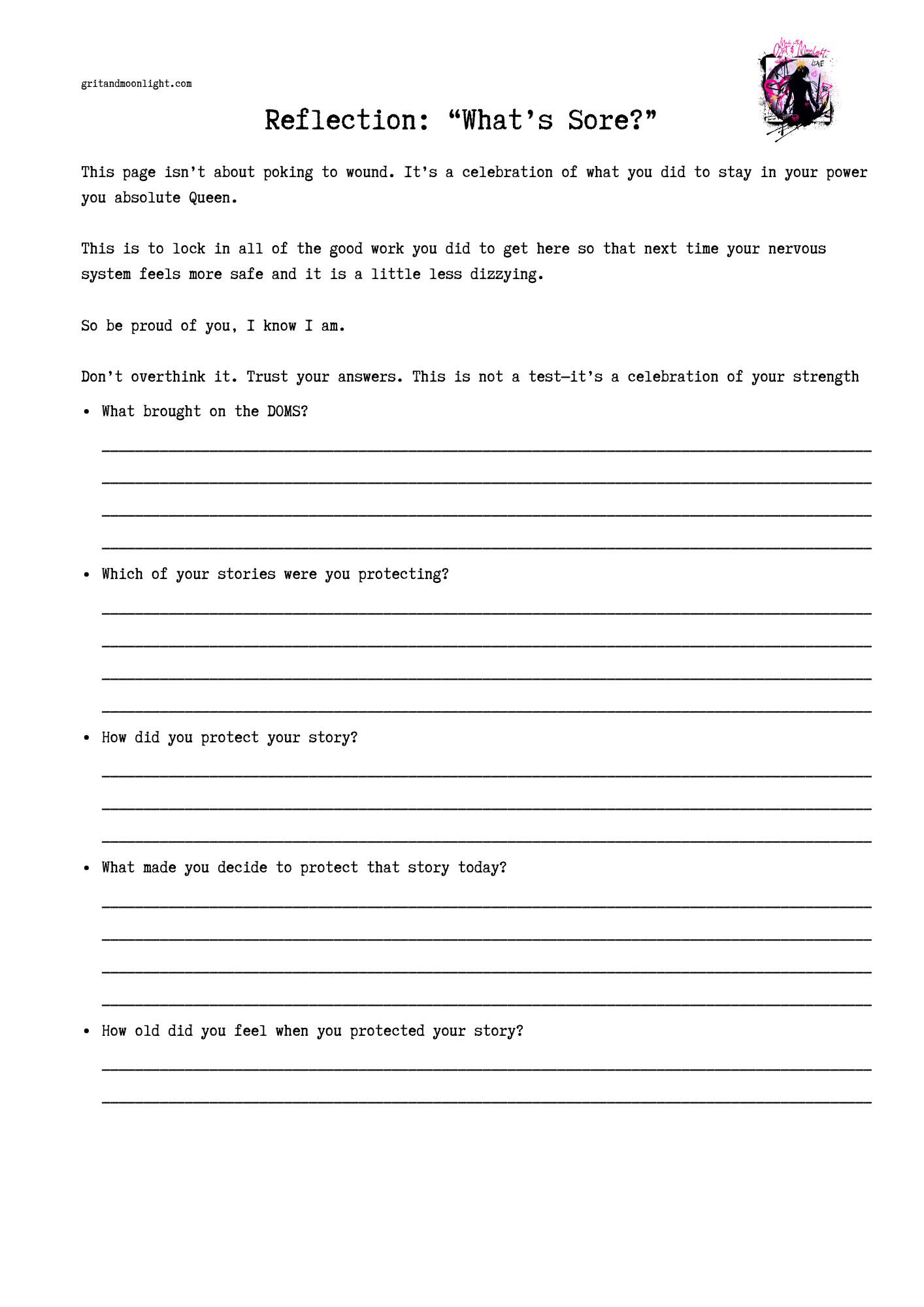 Emotional DOMs - The Tender Strength Toolkit