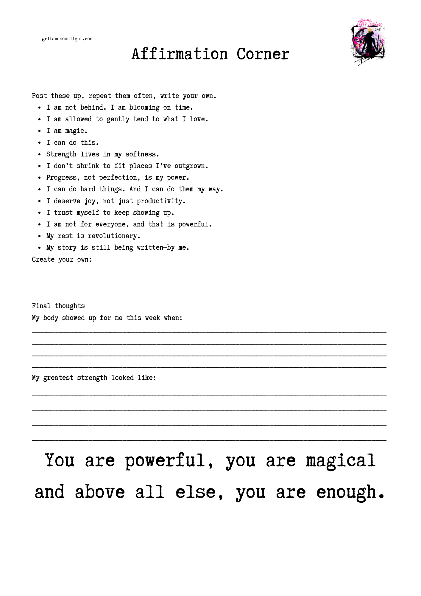 Strong Girl Toolkit – Your Starter Pack for Strength, Confidence & Self-Belief