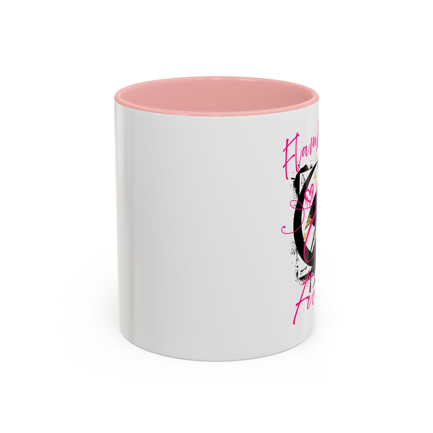 Flamboyant and Fierce Flamingo - Accent Coffee Mug