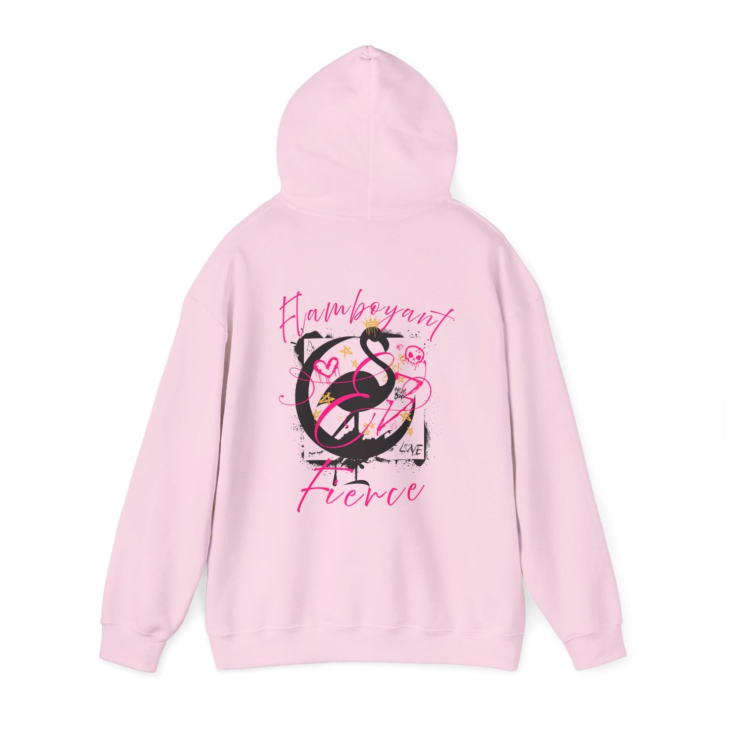 Flamboyant & Fierce - Graffiti Flamingo Hoodie