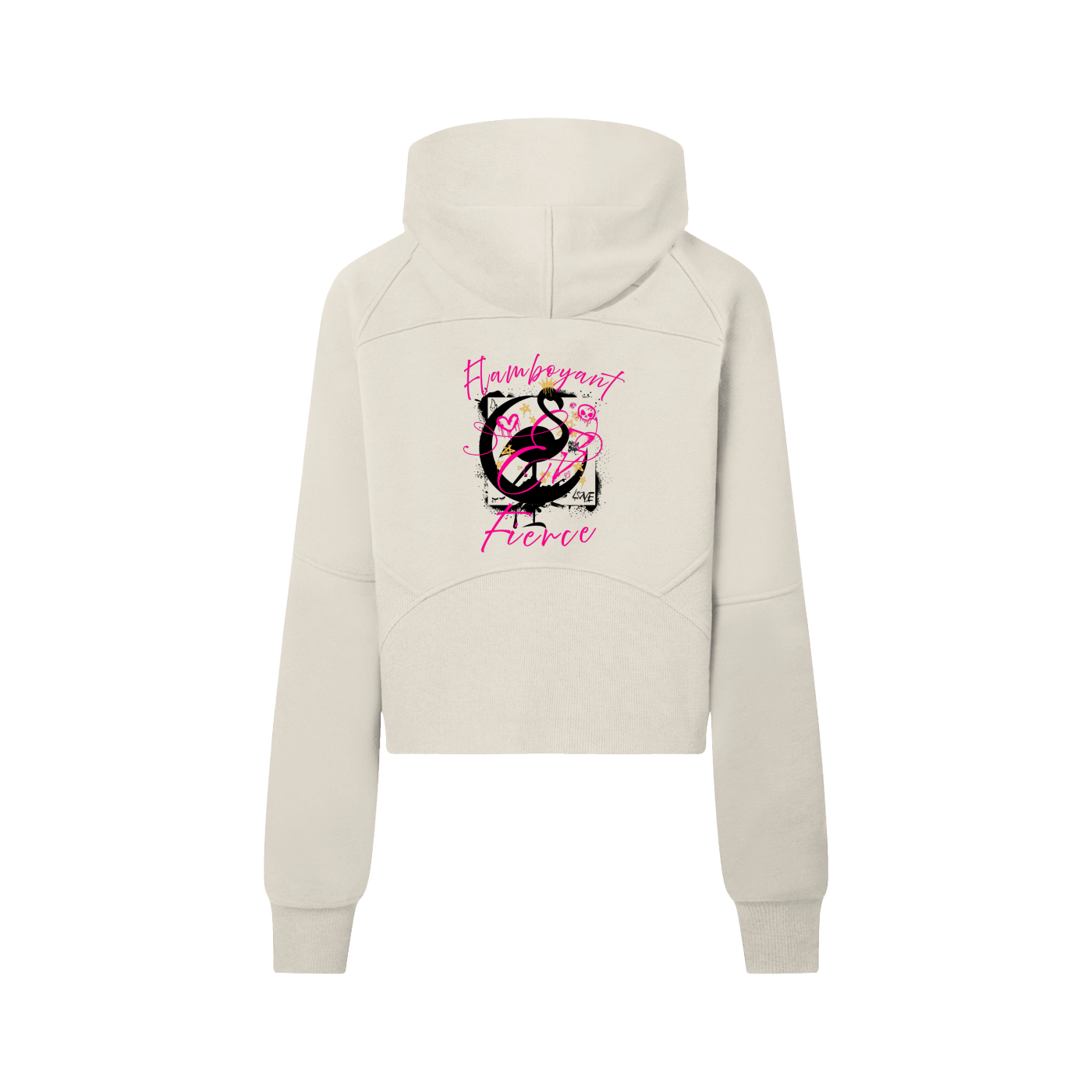 Empowerment Hoodie,Street style apparel,Flamingo Hoodie,Cropped zip hoodie,Activewear,Street style activewear,Christmas Gift,Empowerment quote hoodie